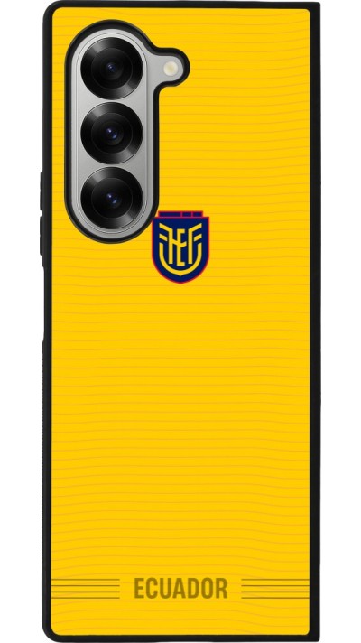Samsung Galaxy Z Fold6 Case Hülle - Silikon schwarz Ecuador 2026 personalisierbares Fussballtrikot