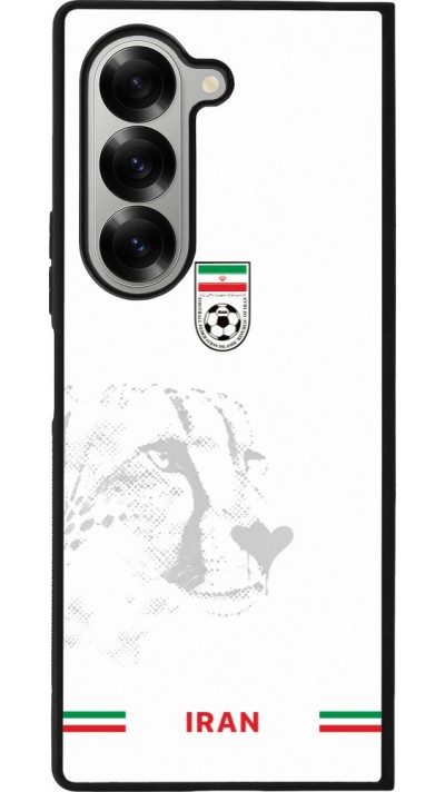 Samsung Galaxy Z Fold6 Case Hülle - Silikon schwarz Iran 2026 personalisierbares Fussballtrikot