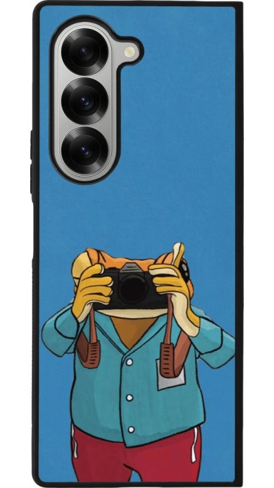 Samsung Galaxy Z Fold6 Case Hülle - Silikon schwarz Frog with camera DTMF