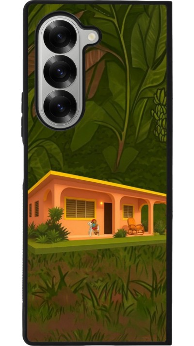 Samsung Galaxy Z Fold6 Case Hülle - Silikon schwarz Benitos house DTMF