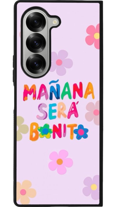 Samsung Galaxy Z Fold6 Case Hülle - Silikon schwarz Karol G Manana sera bonito