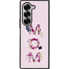 Coque Samsung Galaxy Z Fold6 - Silicone rigide noir Mom 2024 girly mom