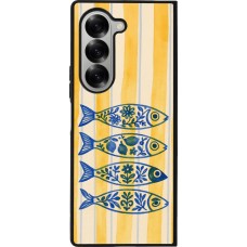 Coque Samsung Galaxy Z Fold6 - Silicone rigide noir Portuguese fish 2026