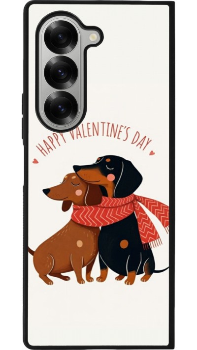 Coque Samsung Galaxy Z Fold6 - Silicone rigide noir Saint Valentines Day 26 Happy Valentine