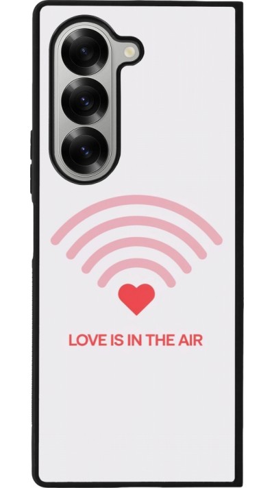 Coque Samsung Galaxy Z Fold6 - Silicone rigide noir Saint Valentines Day 26 Love is in the air