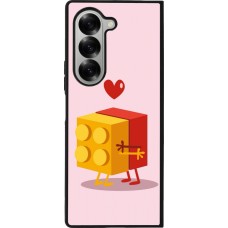 Coque Samsung Galaxy Z Fold6 - Silicone rigide noir Saint Valentines Day 26 Puzzle