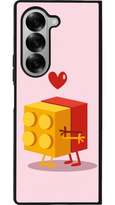 Coque Samsung Galaxy Z Fold6 - Silicone rigide noir Saint Valentines Day 26 Puzzle