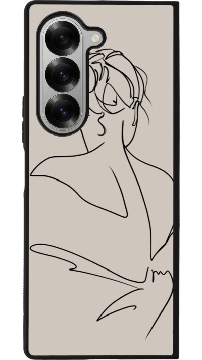 Coque Samsung Galaxy Z Fold6 - Silicone rigide noir Salnikova 05