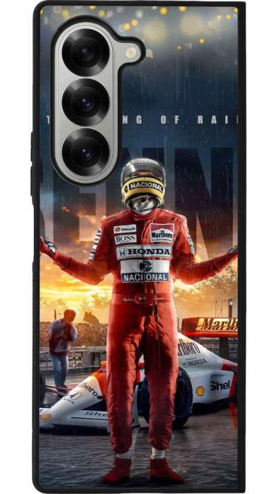 Coque Samsung Galaxy Z Fold6 - Silicone rigide noir Senna The King of Rain