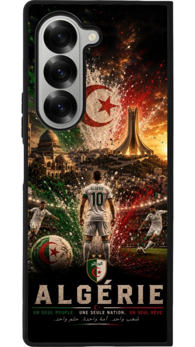 Samsung Galaxy Z Fold6 Case Hülle - Silikon schwarz Fussball Algerien splash 2026