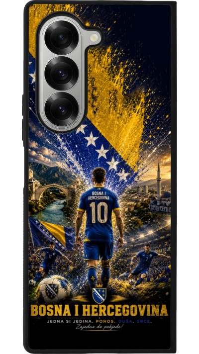 Samsung Galaxy Z Fold6 Case Hülle - Silikon schwarz Fussball Bosnien und Herzegowina splash 2026