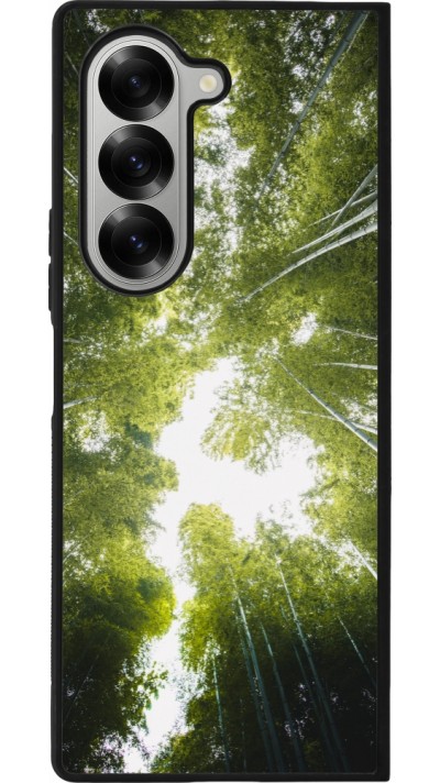 Coque Samsung Galaxy Z Fold6 - Silicone rigide noir Spring 23 forest blue sky