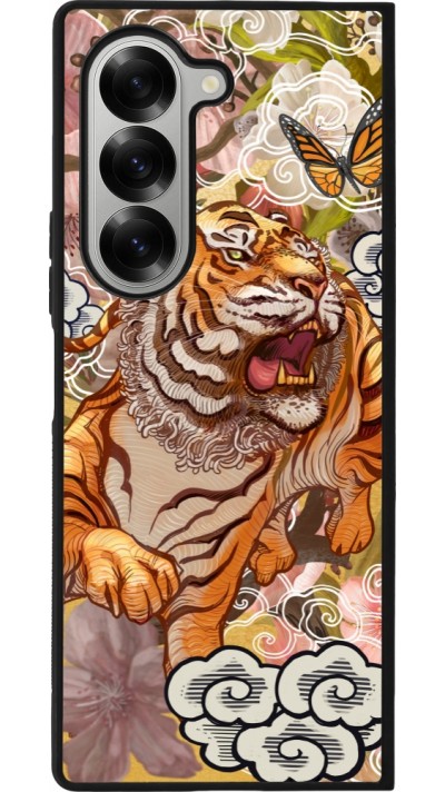 Coque Samsung Galaxy Z Fold6 - Silicone rigide noir Spring 23 japanese tiger