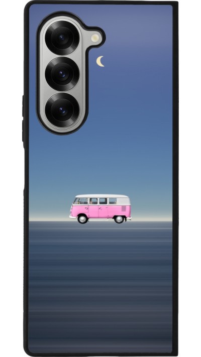 Coque Samsung Galaxy Z Fold6 - Silicone rigide noir Spring 23 pink bus