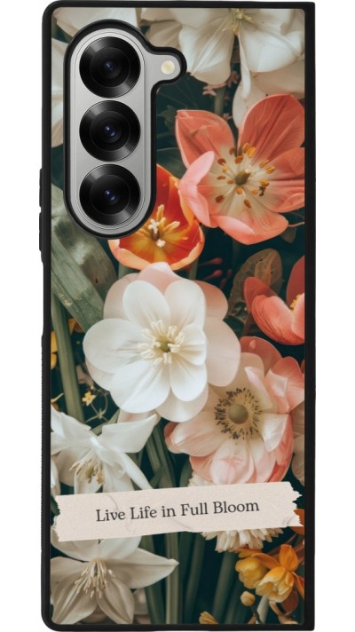 Samsung Galaxy Z Fold6 Case Hülle - Silikon schwarz Full Bloom Spring 2026