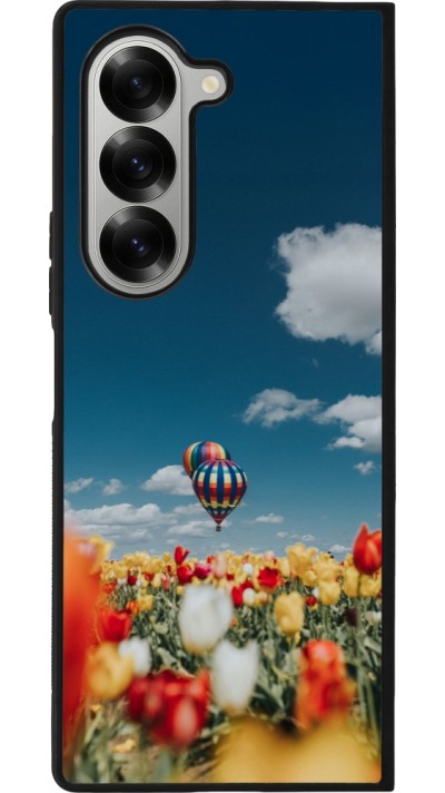 Samsung Galaxy Z Fold6 Case Hülle - Silikon schwarz Hot air balloon Spring 2026