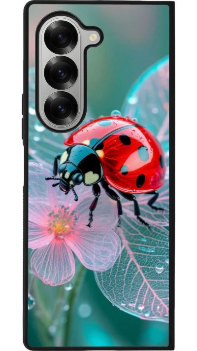 Samsung Galaxy Z Fold6 Case Hülle - Silikon schwarz Ladybird in bloom Spring 2026