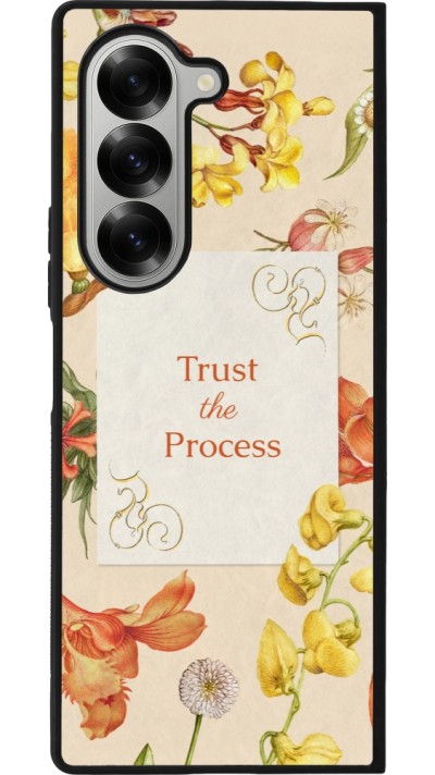Samsung Galaxy Z Fold6 Case Hülle - Silikon schwarz Trust the process Spring 2026