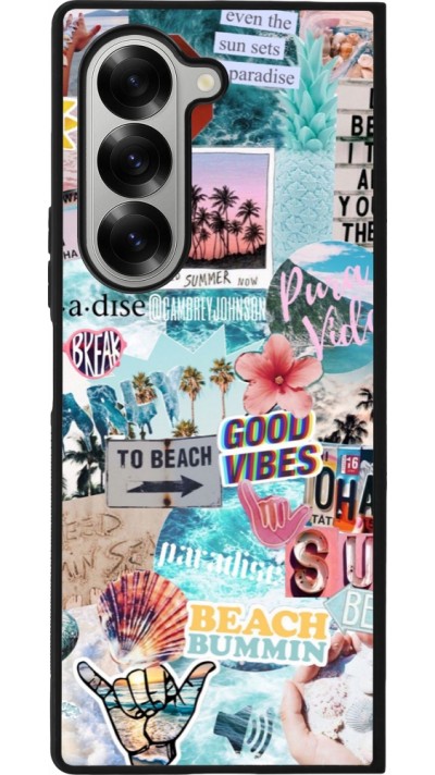 Coque Samsung Galaxy Z Fold6 - Silicone rigide noir Summer 20 collage