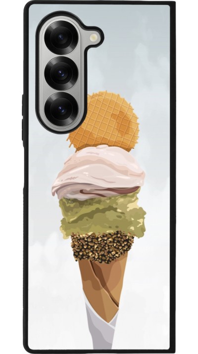 Coque Samsung Galaxy Z Fold6 - Silicone rigide noir Summer 2025 Cornet