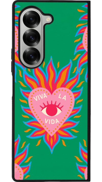Coque Samsung Galaxy Z Fold6 - Silicone rigide noir Viva la vida 2026