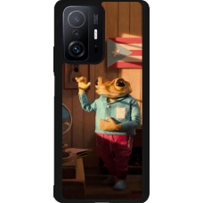 Coque Xiaomi 11T - Silicone rigide noir Dancing frog DTMF