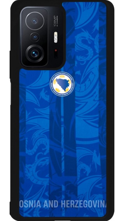 Coque Xiaomi 11T - Silicone rigide noir Maillot de football Bosnie-Herzégovine 2026 personnalisable