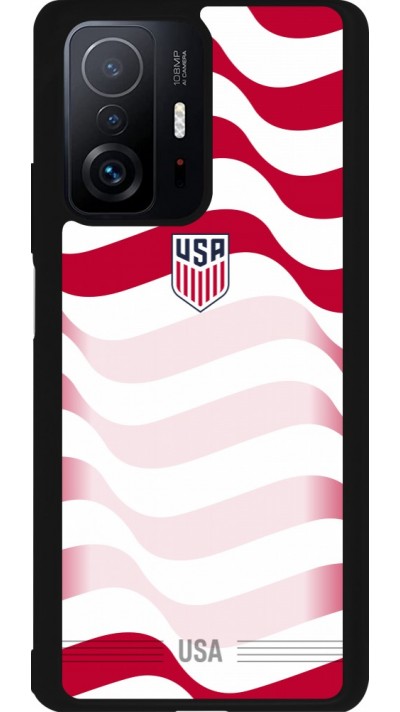 Coque Xiaomi 11T - Silicone rigide noir Maillot de football États-Unis 2026 personnalisable