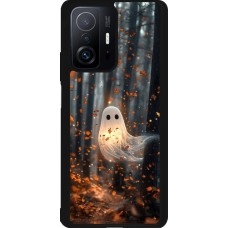 Coque Xiaomi 11T - Silicone rigide noir Halloween 2025 Ghost in the forest