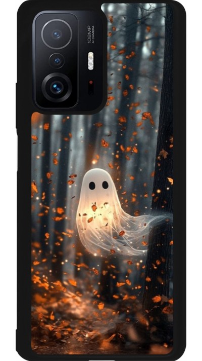 Coque Xiaomi 11T - Silicone rigide noir Halloween 2025 Ghost in the forest
