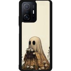 Coque Xiaomi 11T - Silicone rigide noir Halloween 2025 Ghost gardener