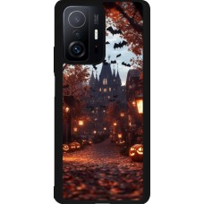 Coque Xiaomi 11T - Silicone rigide noir Halloween 2025 Haunted house