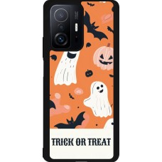 Coque Xiaomi 11T - Silicone rigide noir Halloween 2025 Trick treat