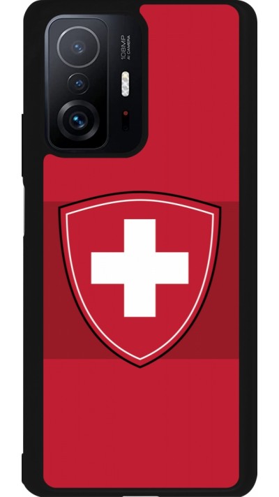 Coque Xiaomi 11T - Silicone rigide noir Hockey World Championship Ecusson Suisse