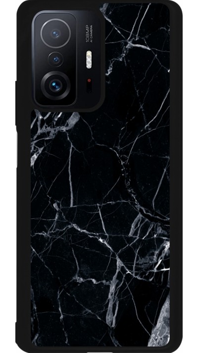Xiaomi 11T Case Hülle - Silikon schwarz Marble Black 01