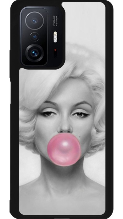 Xiaomi 11T Case Hülle - Silikon schwarz Marilyn Bubble