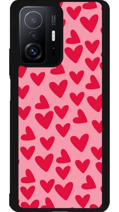 Xiaomi 11T Case Hülle - Silikon schwarz Mom 2024 kleine Herzen