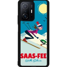 Coque Xiaomi 11T - Silicone rigide noir Saas-Fee Ski Downhill