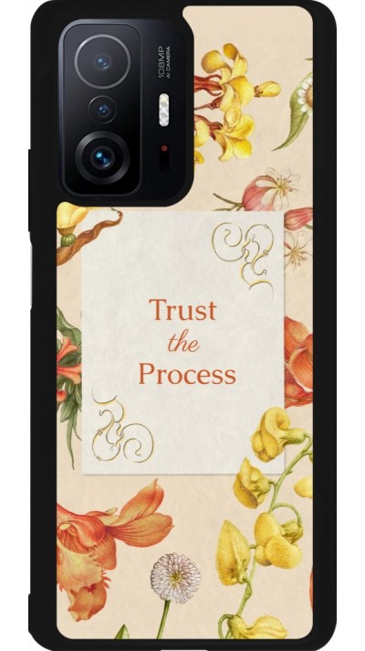 Coque Xiaomi 11T - Silicone rigide noir Trust the process Spring 2026