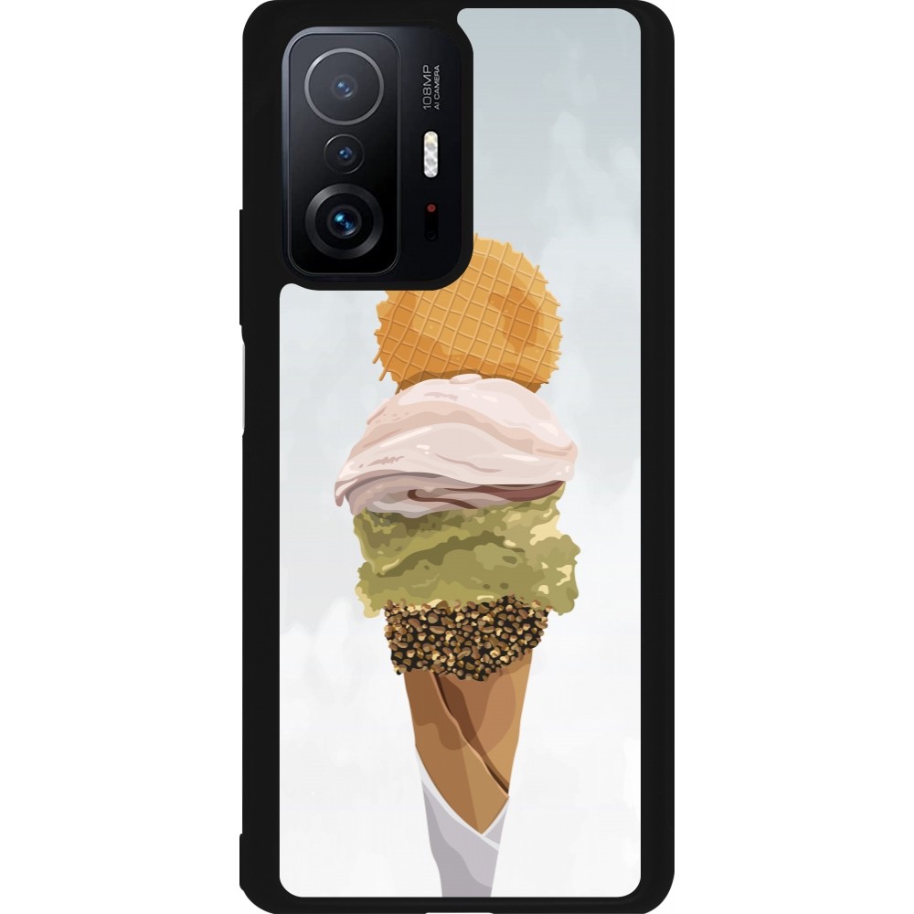 Coque Xiaomi 11T - Silicone rigide noir Summer 2025 Cornet