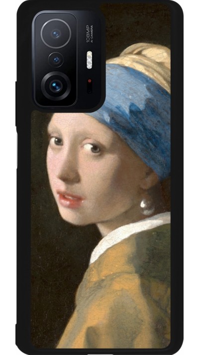 Xiaomi 11T Case Hülle - Silikon schwarz Kunstbild - Das Mädchen mit dem Perlenohrring - Jan Vermeer