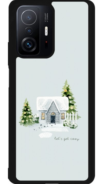 Xiaomi 11T Case Hülle - Silikon schwarz Winter 25 Cosy House