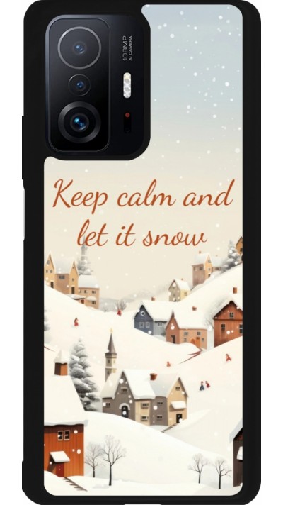Coque Xiaomi 11T - Silicone rigide noir Winter 25 Winter Keep calm and let it snow