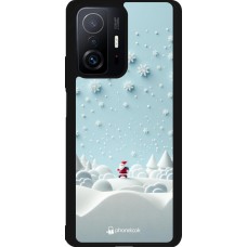 Xiaomi 11T Case Hülle - Silikon schwarz Weihnachten 2023 Kleiner Vater Schneeflocke