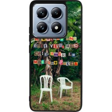 Coque Xiaomi 14T Pro - Silicone rigide noir Chairs DTMF