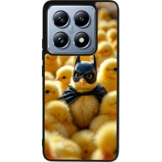 Coque Xiaomi 14T Pro - Silicone rigide noir Easter 2026 Chicken Batman