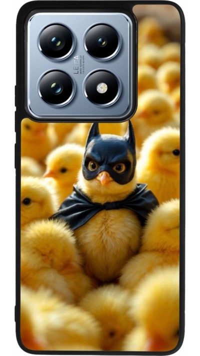 Coque Xiaomi 14T Pro - Silicone rigide noir Easter 2026 Chicken Batman