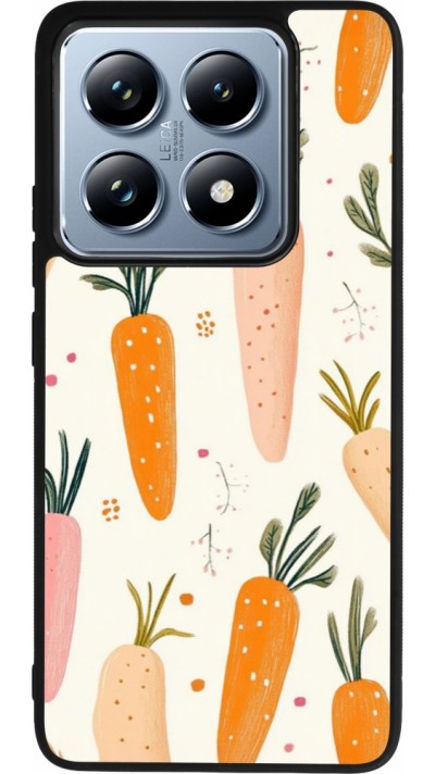 Coque Xiaomi 14T Pro - Silicone rigide noir Easter 2026 Illustration carrots