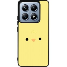 Coque Xiaomi 14T Pro - Silicone rigide noir Easter 2026 Little chicken