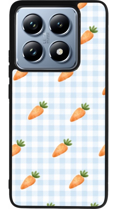 Coque Xiaomi 14T Pro - Silicone rigide noir Easter 2026 Pattern carrots